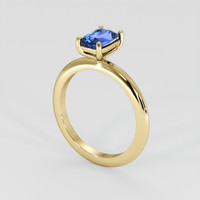 1.54 Ct. Blue Sapphire Ring, 18K Yellow Gold 2