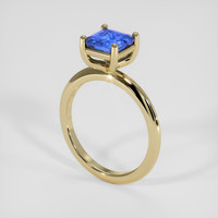 1.22 Ct. Blue Sapphire Ring, 18K Yellow Gold 2