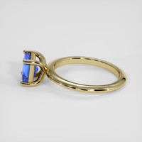 1.22 Ct. Blue Sapphire Ring, 18K Yellow Gold 4