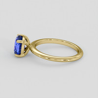 2.19 Ct. Blue Sapphire Ring, 18K Yellow Gold 4
