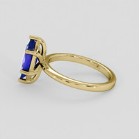 1.96 Ct. Blue Sapphire Ring, 18K Yellow Gold 4
