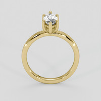 1.39 Ct. White Sapphire Ring, 18K Yellow Gold 3
