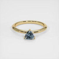 0.88 Ct. Sapphire Ring, 18K Yellow Gold 1