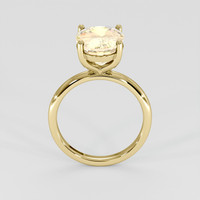 6.16 Ct. Peach Sapphire Ring, 18K Yellow Gold 3