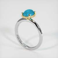 1.14 Ct. Gemstone Ring, 18K Yellow & White 2