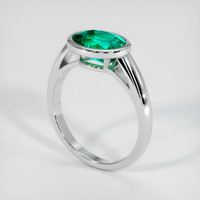 1.86 Ct. Emerald Ring, Platinum 950 2