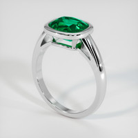 1.90 Ct. Emerald Ring, Platinum 950 2