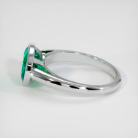 2.10 Ct. Emerald Ring, Platinum 950 4