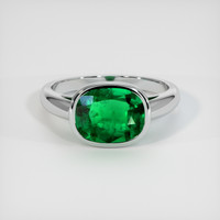 2.36 Ct. Emerald Ring, Platinum 950 1