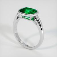 2.36 Ct. Emerald Ring, Platinum 950 2