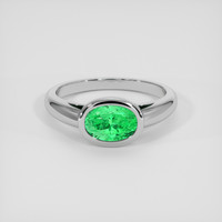 1.19 Ct. Emerald Ring, Platinum 950 1