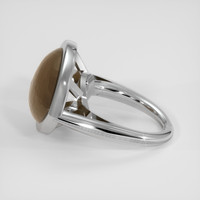12.15 Ct. Brown Smokey Quartz Ring, Platinum 950 4