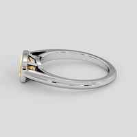 2.91 Ct. Reddish Orange Imperial Topaz Ring, Platinum 950 4