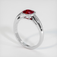 1.03 Ct. Ruby Ring, Platinum 950 2