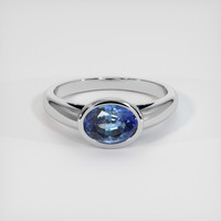 1.65 Ct. Blue Sapphire Ring, Platinum 950 1