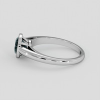 1.07 Ct. Bluish Green Sapphire Ring, Platinum 950 4