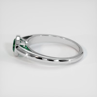 0.65 Ct. Bluish Green Sapphire Ring, Platinum 950 4