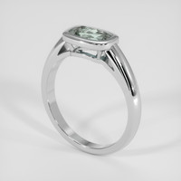 1.48 Ct. Grey Sapphire Ring, Platinum 950 2