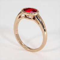 1.24 Ct. Ruby Ring, 14K Rose Gold 2