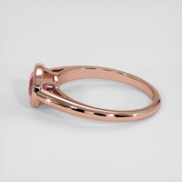 1.05 Ct. Purplish Red Ruby Ring, 14K Rose Gold 4