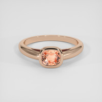 1.03 Ct. Padparadscha Sapphire Ring, 14K Rose Gold 1
