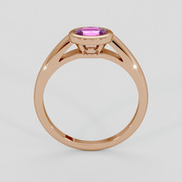 0.53 Ct. Purple Sapphire Ring, 14K Rose Gold 3