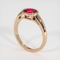 1.19 Ct. Ruby Ring, 18K Rose Gold 2