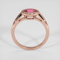 1.05 Ct. Purplish Red Ruby Ring, 18K Rose Gold 3