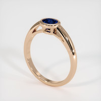 0.55 Ct. Sapphire Ring, 18K Rose Gold 2