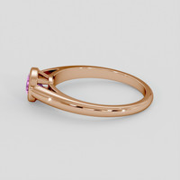 0.53 Ct. Purple Sapphire Ring, 18K Rose Gold 4