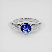 3.00 Ct. Blue Sapphire Ring, Silver 1