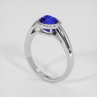 3.00 Ct. Blue Sapphire Ring, Silver 2