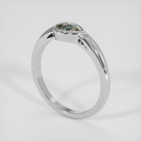 0.54 Ct. Bi Color / Parti Sapphire Ring, Silver 2