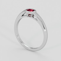 0.43 Ct. Ruby Ring, 10K White Gold 2