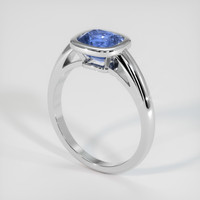 1.84 Ct. Blue Sapphire Ring, 10K White Gold 2