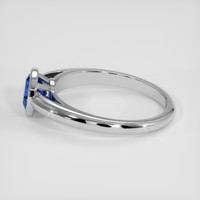1.24 Ct. Blue Sapphire Ring, 14K White Gold 4