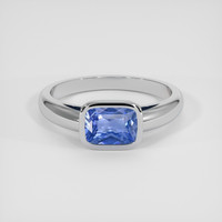 2.59 Ct. Blue Sapphire Ring, 14K White Gold 1
