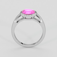 2.25 Ct. Pink Sapphire Ring, 14K White Gold 3