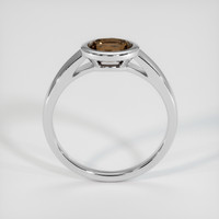 0.91 Ct. Greenish Brown Sapphire Ring, 14K White Gold 3