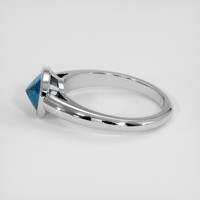 1.61 Ct. Blue Cobalt Spinel Ring, 18K White Gold 4