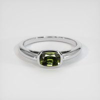 1.37 Ct. Gemstone Ring, 18K White Gold 1