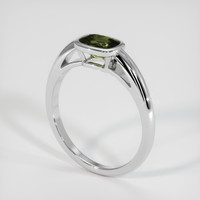 1.37 Ct. Gemstone Ring, 18K White Gold 2