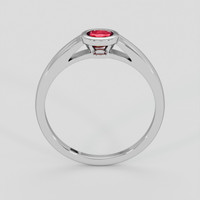 0.43 Ct. Ruby Ring, 18K White Gold 3