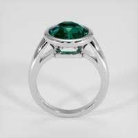 5.06 Ct. Bluish Green Sapphire Ring, 18K White Gold 3