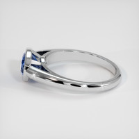 1.65 Ct. Blue Sapphire Ring, 18K White Gold 4