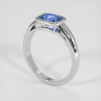 2.59 Ct. Blue Sapphire Ring, 18K White Gold 2