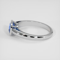 2.59 Ct. Blue Sapphire Ring, 18K White Gold 4