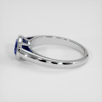 1.69 Ct. Blue Sapphire Ring, 18K White Gold 4