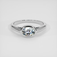 1.56 Ct. Bi Color Sapphire Ring, 18K White Gold 1