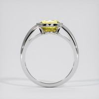 3.54 Ct. Yellow Sapphire Ring, 18K White Gold 3